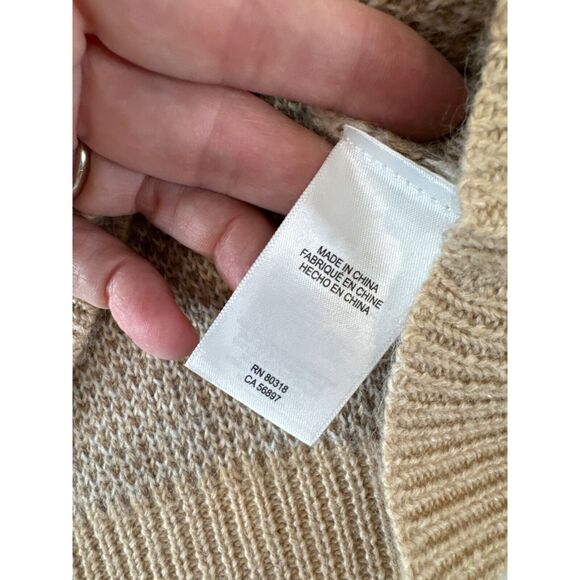 Lucky Brand Camo Cardigan Sweater Beige White Womens S Gorpcore‎ - Picture 6 of 9